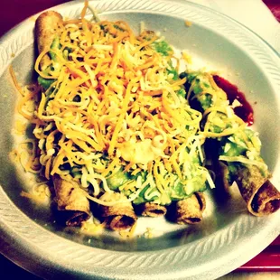 Rolled taco heaven!