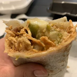 Chile Rellano burrito with chicken. You gotta ask for the chicken. Worth it!