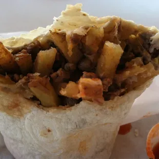 Arizona Burrito!!! Yes fries inside the burrito!!! Good stuff!!!