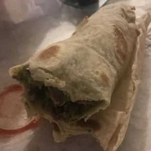 Carne asada burrito