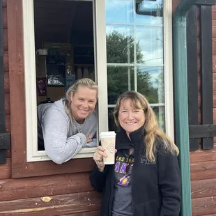 Erica of Erica's Coffee Cabin and me!