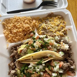 Carne Asada Tacos! So delicious!