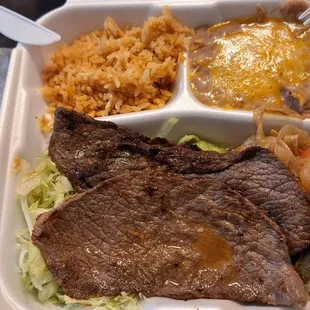 Carne Asada plate.  Erickbertos is still one of the best local spots.  Good portions and quality.