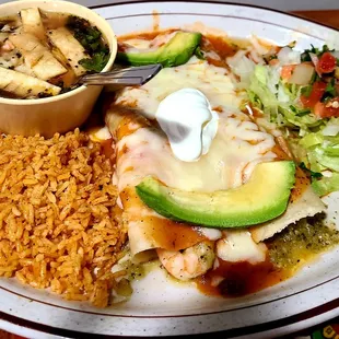 Seafood Enchiladas