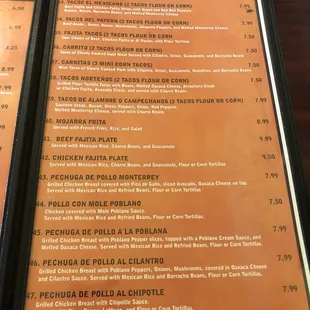 Menu 5