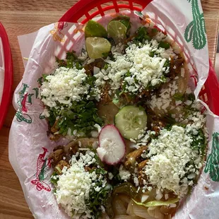 Chicken Fajita mini tacos.