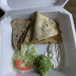 "Giant quesadilla"
