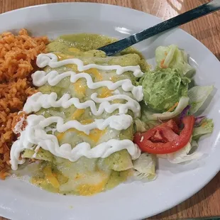 Chicken enchiladas