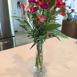 This is the first bouquet we received
