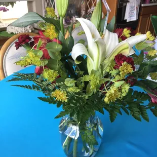 This is the second bouquet we received