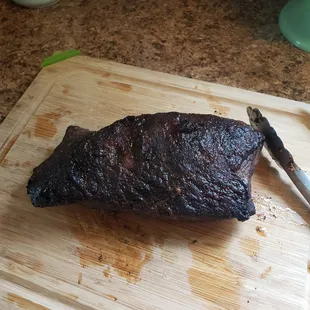Small smoked brisket.