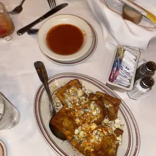 Fried Ravioli with Blue Cheese