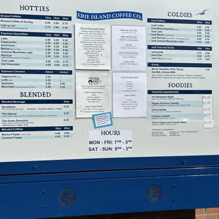 Drive Thru Menu