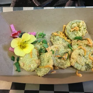 Fried Green Tomato and Tofu Bahn Mi Basket