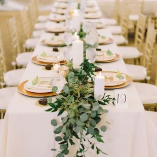 Rustic themed reception