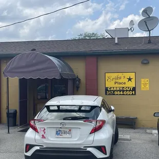 outside