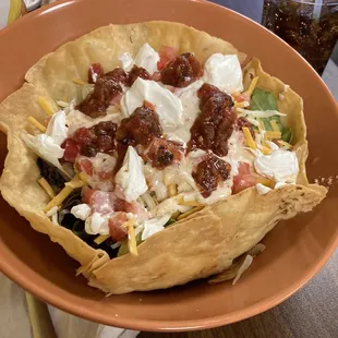 Chicken taco salad