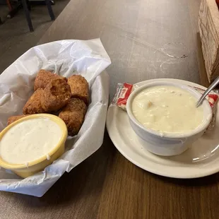 Loaded tater barrels and loaded potato soup