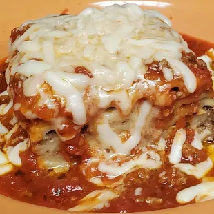 Homemade Lasagna. Nothing fancy, but pretty darn good!