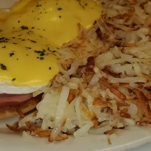 Eggs Benedict! (Sidenote: u have to actually order the eggs poached if that's how u want them...but this wasn't  problem at all)