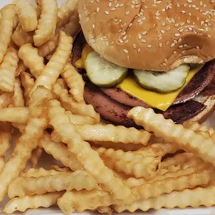 Fried Bologna Sandwich!! Get outta town! It came w/fries &amp; was delicious!They also serve a fried bologna breakfast!