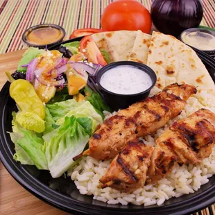 Chicken Kabob Platter