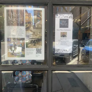 Hair Market Salon front window