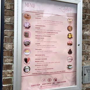 sushi and sashimi, menu