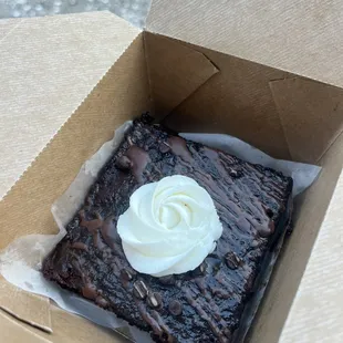 Salted brownie