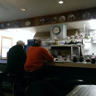 diners at the counter