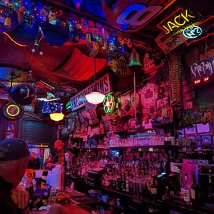 a man sitting at a bar