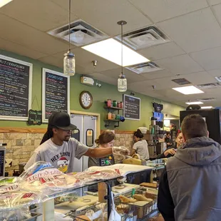 customers at the counter