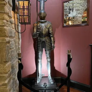 a statue of a knight