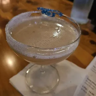 Banana Skeptic w/"bubble glass" garnish what??? Yeah!