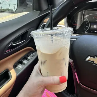 Large iced sugar free Milky Way Breve