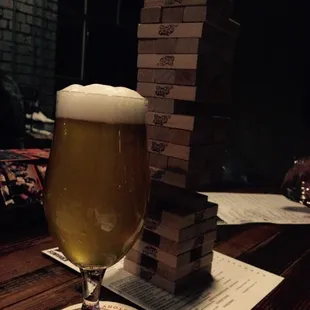 Board game selection almost as good as the beer selection!