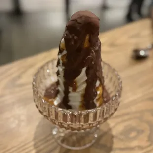 Hazelnut Soft Serve Sundae