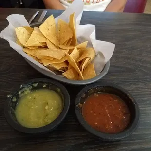 Unlimited homemade chips and salsa