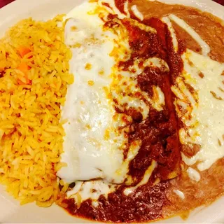 5. Chicken and Beef Enchiladas