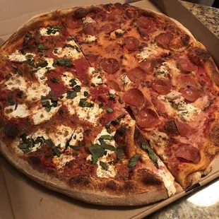 a pizza in a box