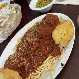 Tuesday lunch special Meatballs and Spaghetti