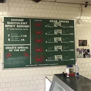 Decent prices for late season crabs.