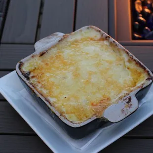 Potatoes au gratin.