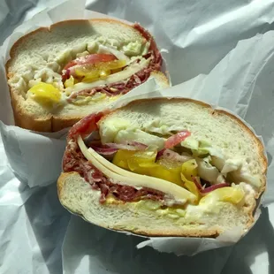 Hot coppa sandwich. Good stuff