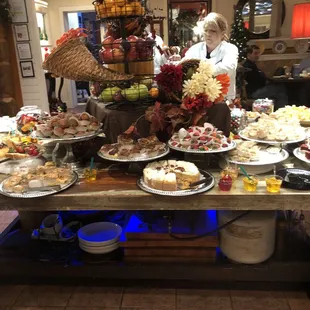 View of the desert menu, I did not visit this time as most everyone at our table said items tasted stale