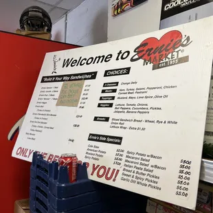 a sign for the store