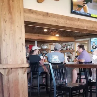 people sitting at the bar