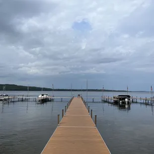 The dock at the restaurant