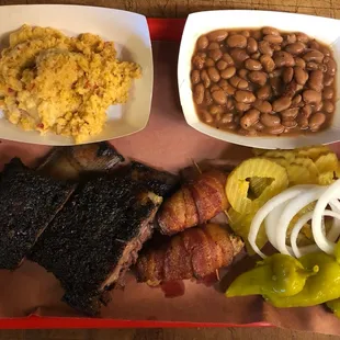 Beef ribs available every Saturday.