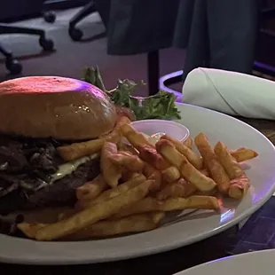 Jack and mushroom burger